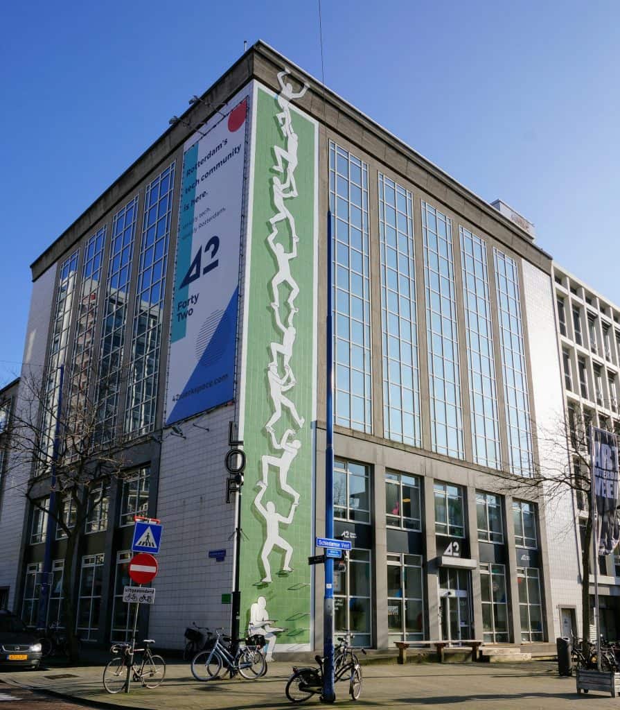 42WorkSpace coworking building with office spaces in Rotterdam